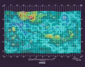 Mapa del planeta Venus