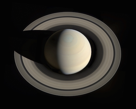 Imagen de Saturno tomada en el ao 2013 por la sonda Cassini