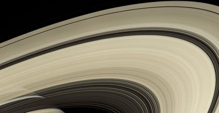Anillos de Saturnos fotografiados por Cassini en 2007